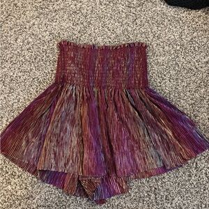 QUEEN OF SPARKLES Purple Shimmer Shorts